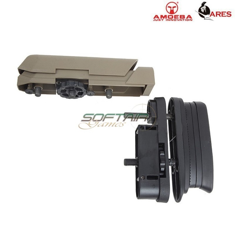 Set Spalla Guancia Avanzato Per Fucile A Molla Striker Dark Earth Ares Amoeba (ar-as-pad001-de)