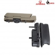 Set Tactical Advanced Butt/cheek Pad For Spring Rifle Striker Dark Earth Ares Amoeba (ar-as-pad001-de)