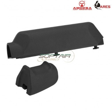 Set Black Stock/grip For Spring Rifle Striker Ares Amoeba (ar-611464)