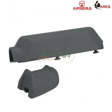 Set Urban Grey Stock/grip For Spring Rifle Striker Ares Amoeba (ar-611467)