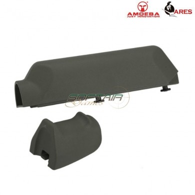 Set Olive Drab Stock/grip For Spring Rifle Striker Ares Amoeba (ar-611466)