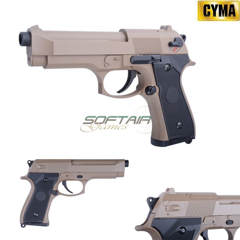 Pistola Elettrica Beretta M92 Aep Tan Cyma (cm-126-tn) Pistola Elettrica Beretta M92 Aep Tan Cyma (cm-126-tn)