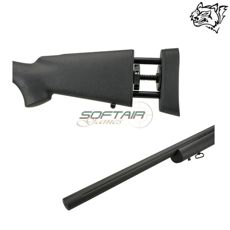 Fucile A Molla U.s. Socom M24 Military Version Sniper Black Snow Wolf (sw-002676)