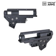 Reinforced Aluminum Gearbox 8mm Version 2 Special Arms® (spe-08-004051) Reinforced Aluminum Gearbox 8mm Version 2 Special Arms® (spe-08-004051)