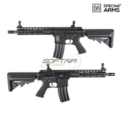 Electric Rifle Keymod 9" Carbine Black Saec™ System Specna Arms® (spe-sa-v04-bk)