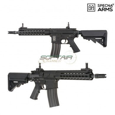 Electric Rifle Keymod 8" Carbine Black Saec™ System Specna Arms® (spe-sa-b12-bk)