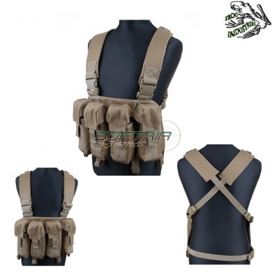 Chest Rigg Type Tactical Vest Coyote Brown Frog Industries® (fi-v22-cb)
