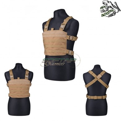 Mini Chest Rig Molle Tactical Vest Coyote Frog Industries® (fi-009832-ct)