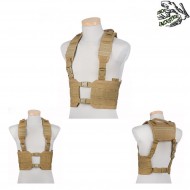 Split Chest Rig Molle Tactical Vest Coyote Frog Industries (fi-v24-ct)