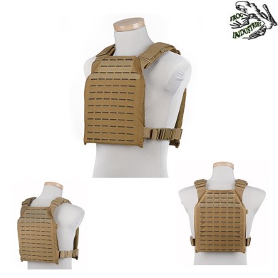 Laser Cut Plate Carrier Tactical Vest Coyote Frog Industries (fi-v25-ct)