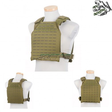 Laser Cut Plate Carrier Tactical Vest Olive Drab Frog Industries (fi-v25-od)