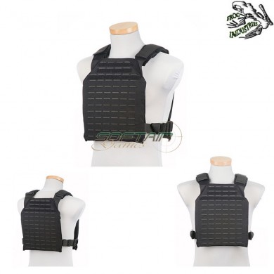 Laser Cut Plate Carrier Tactical Vest Black Frog Industries (fi-v25-bk)