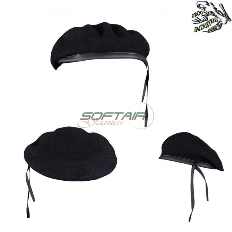 Original Military Beret Black Frog Industries (fi-2-bk)