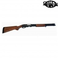 Fucile A Molla Pompa Full Metal Black & Real Wood M870 Long Q&g (ql-m870lb)