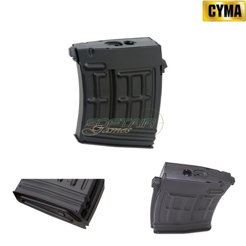 Mid-cap Magazine Black 80bb For Dragunov Svd Aeg Cyma (c93)