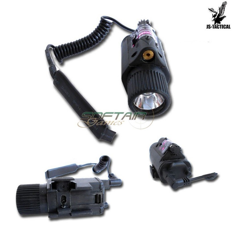 Flashlight Led 170lm + Laser Rosso Js-tactical (tl36) Flashlight Led 170lm + Laser Rosso Js-tactical (tl36)