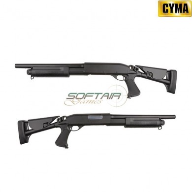 Spring Rifle Shotgun M870 Cqb Black Cyma (cm-353-bk)