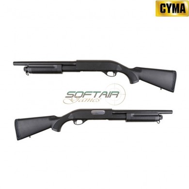 Spring Rifle Shotgun M870 Police Black Cyma (cm-350-bk)