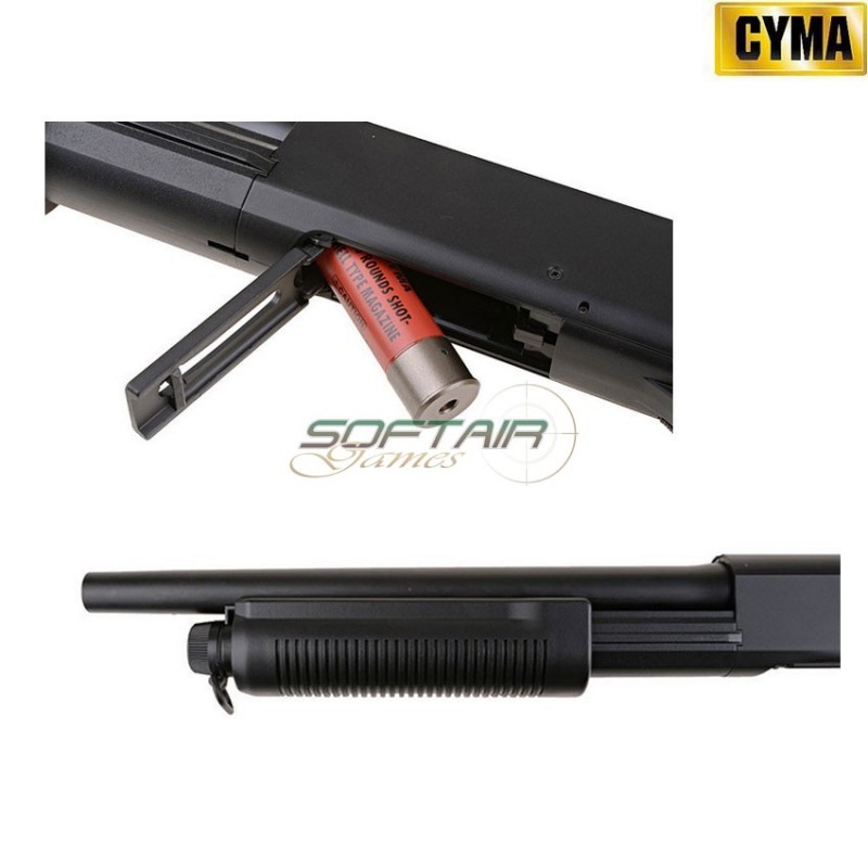 Fucile A Molla Pompa M870 Police Black Cyma (cm-350-bk)