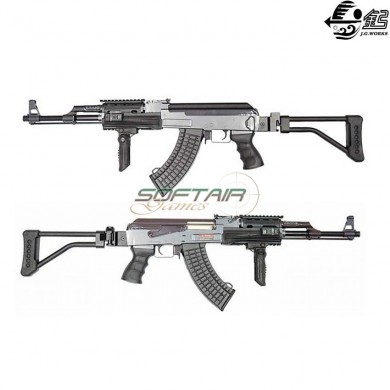 Electric Rifle Ak47 Tactical Ris Black Jing Gong (jg-0515-bk)
