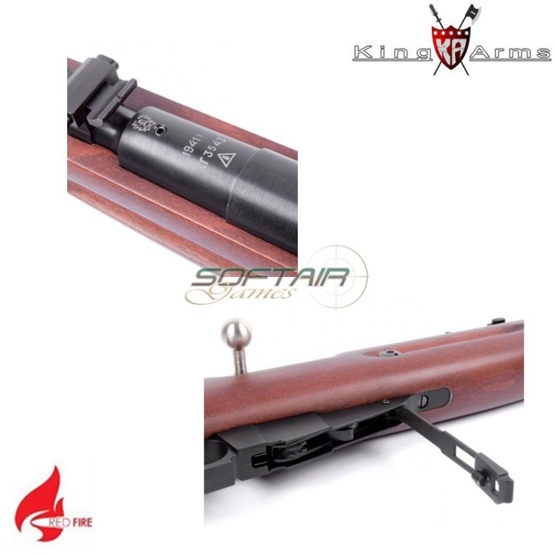 Fucile A Molla Mosin Nagant 1891/30 Real Wood Red Fire King Arms (ka-mosin) Fucile A Molla Mosin Nagant 1891/30 Real Wood Red Fire King Arms (ka-mosin)