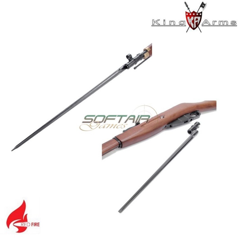 Fucile A Molla Mosin Nagant 1891/30 Real Wood Red Fire King Arms (ka-mosin) Fucile A Molla Mosin Nagant 1891/30 Real Wood Red Fire King Arms (ka-mosin)