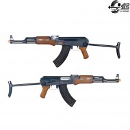 Electric Rifle Ak47 Folding Wood & Black Jing Gong (jg-0507-w) Electric Rifle Ak47 Folding Wood & Black Jing Gong (jg-0507-w)