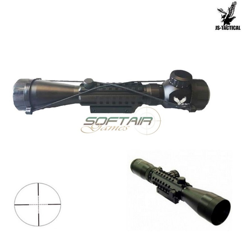 Scope 3-9x40 Rail Mil-dot Black Js Tactical (js-3-9x40rail)