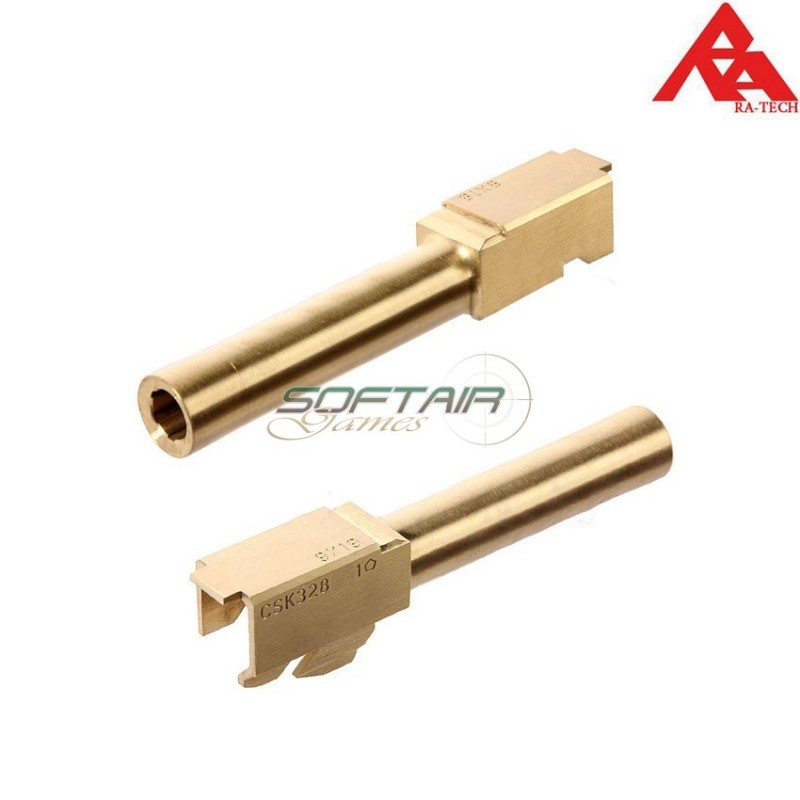 Outer Barrel Cnc Gold Per We G19 Gbb Ra-tech (rt-24)