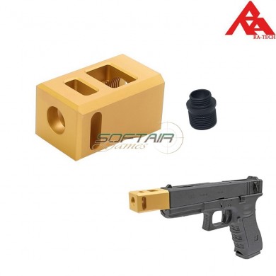Suppressor For Glock We Cnc Gold Esd Ra-tech (rt-at-g-esd021-gd)