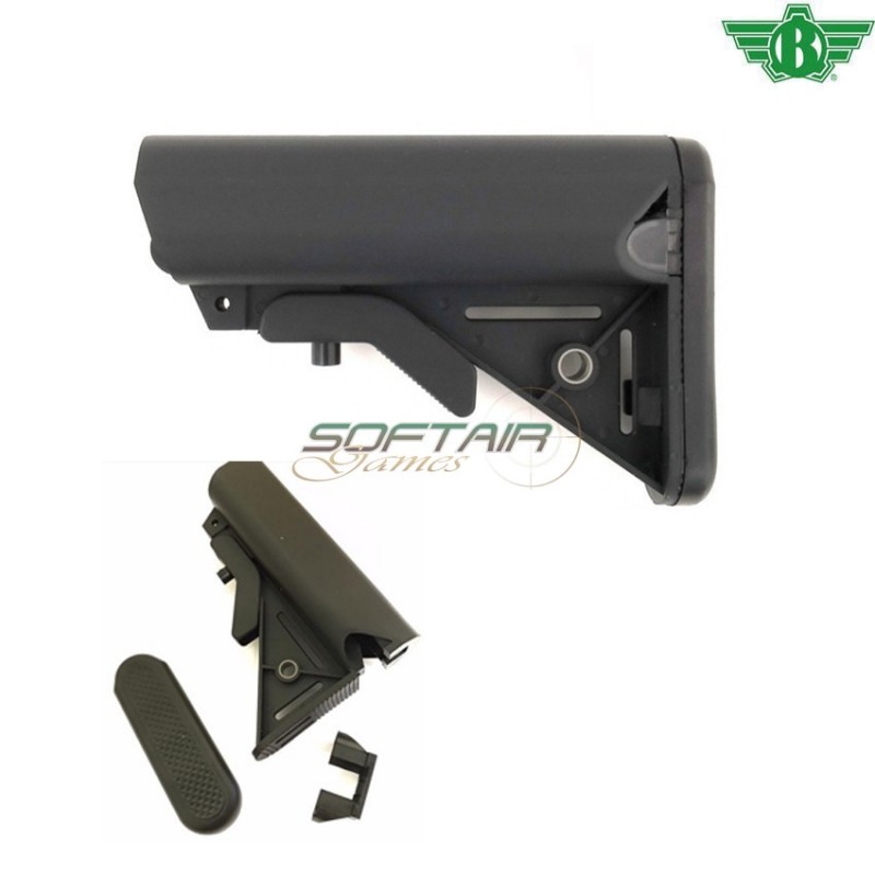 Milspec Sopmod Type Crane Stock Black Bolt (ba-011b)