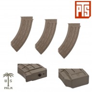 Set 3 Mid-caps Us Palm Ak30 Aeg Magazines 150bb Dark Earth Pts® (pts-up001450313-3)