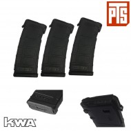 Set 3 Mid-caps M4 Erg Rm4 Magazines 60bb Black Pts® (pts-pt092450307)