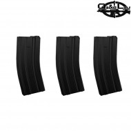 Set 3 Hi-caps Magazines 300bb For M4/m16 Black Q&g (ql-carm4-set3)