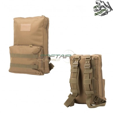 Molle Assault Bag Per Plate Carrier Coyote Frog Industries (fi-13-ct)
