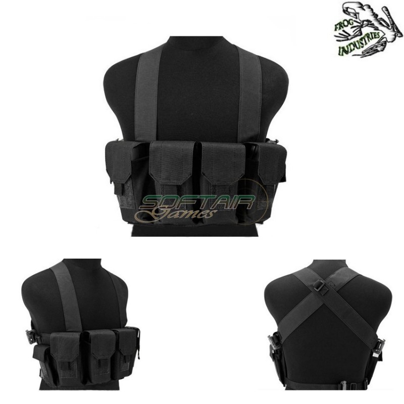 Assault Chest Rig Bare Essentials Black Frog Industries® (fi-007965-bk)