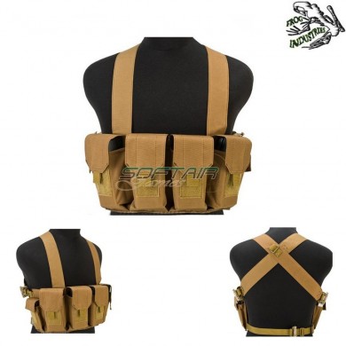 Assault Chest Rig Bare Essentials Coyote Frog Industries® (fi-101057-ct)