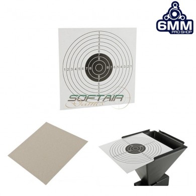 Set 10 White Stiff Card Paper Targets For Trap Targets 6mm Pro Shop (target-16928)