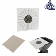 Set 10 White Stiff Card Paper Targets For Trap Targets 6mm Pro Shop (target-16928) Set 10 White Stiff Card Paper Targets For Trap Targets 6mm Pro Shop (target-16928)