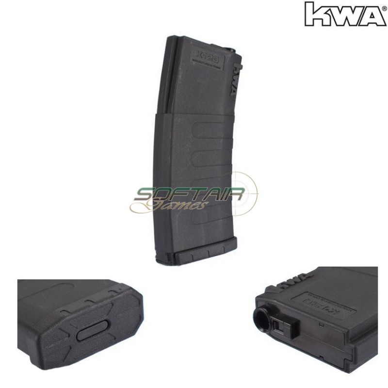 Aeg Mid-cap Magazine 120bb M4/m16 Black Kwa (kwa-mag-120-bk)