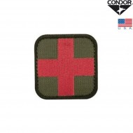 Embroidered Patch Medic Green/red Condor® (9999-gr) Embroidered Patch Medic Green/red Condor® (9999-gr)