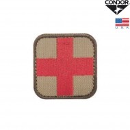 Patch Ricamata Medic Tan/red Condor® (9999-tr)