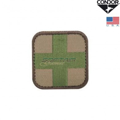 Embroidered Patch Medic Tan/green Condor® (9999-tg)