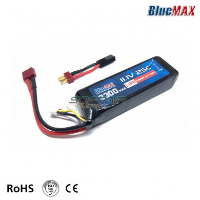Batteria Lipo Connettore Mini Tamiya 11.1v X 2300mah 25c Mini Type Bluemax-power® (bmp-11.1x2300-mini)