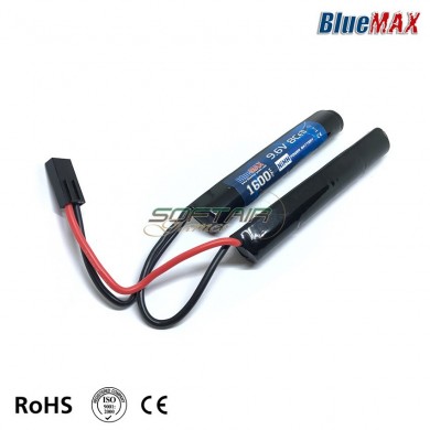 Nimh Battery Mini Tamiya Connector 9.6v X 1600mah Cqb Type Bluemax-power® (bmp-9.6x1600-cqb)