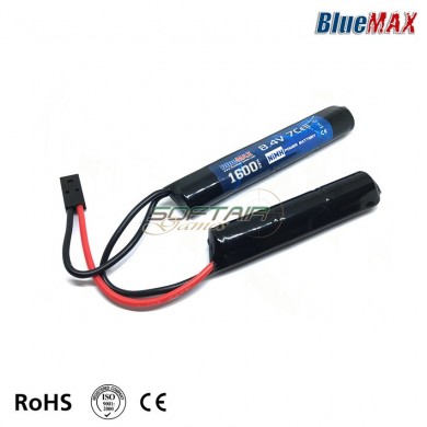 Nimh Battery Mini Tamiya Connector 8.4v X 1600mah Cqb Type Bluemax-power® (bmp-8.4x1600-cqb)