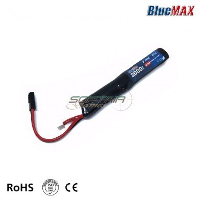 Li-ion Battery Mini Tamiya Connector 7.4v X 2000mah 15c Stick Type Bluemax-power® (bmp-7.4x2000-stick)