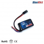Lipo Battery Mini Tamiya Connector 7.4v X 1200mah 20c Peq Micro Type Bluemax-power® (bmp-7.4x1200-peq-m)
