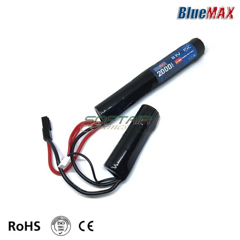 Batteria Li-ion Connettore Mini Tamiya 11.1v X 2000mah 15c Cqb Type Bluemax-power® (bmp-11.1x2000-cqb)