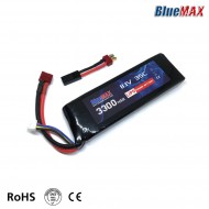 Lipo Battery Mini Tamiya Connector 11.1v X 3300mah 35c Large Type Bluemax-power® (bmp-11.1x3300-large)
